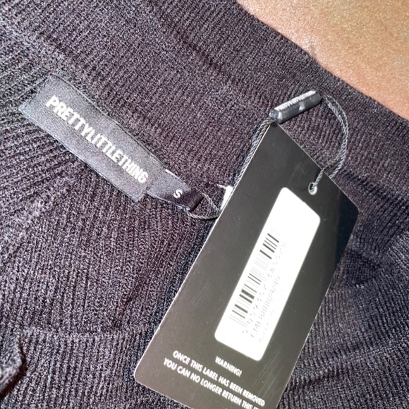 Dusty Blue Round Next Rib-Knit Solid Tee - Picture 4 of 10